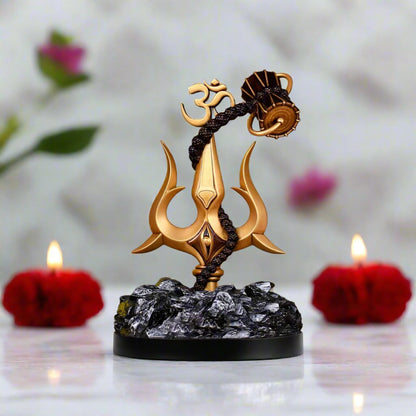 Trishul with Om & Damru| Car Dashboard| Pooja| Decor