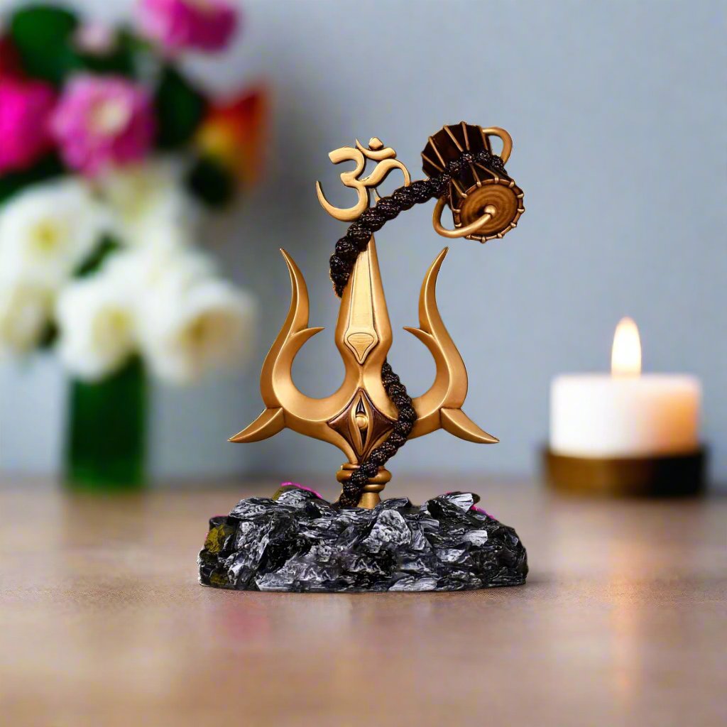 Trishul with Om & Damru| Car Dashboard| Pooja| Decor