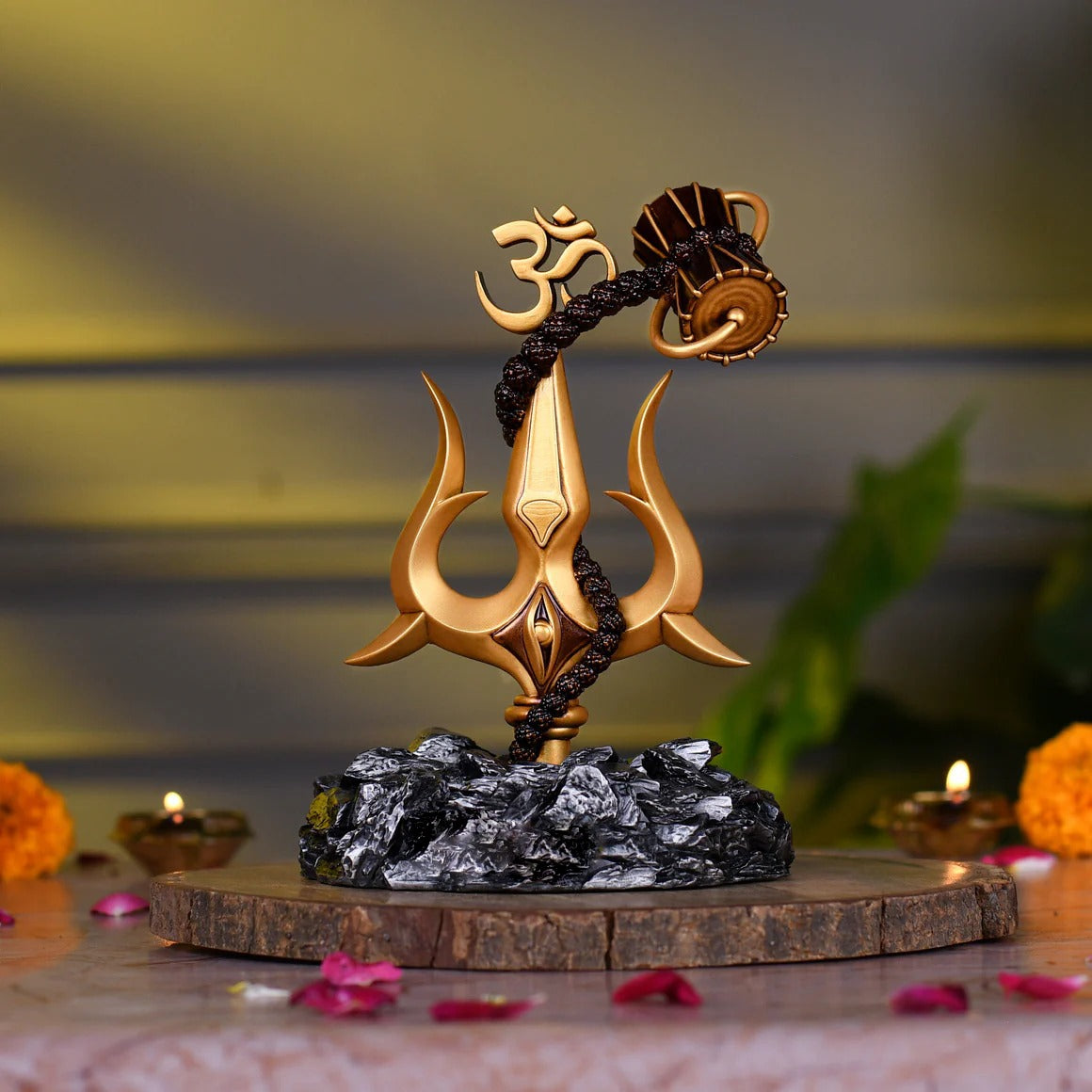 Trishul with Om & Damru| Car Dashboard| Pooja| Decor