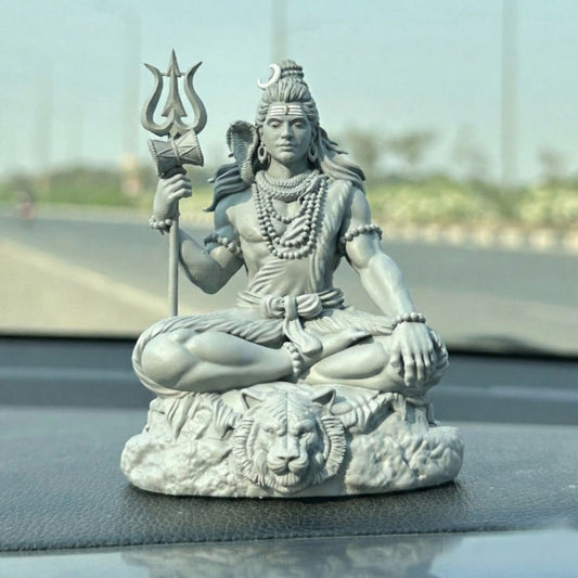 Mahayogi Shiva Idol for Car Dashboard – Spiritual Car Decor