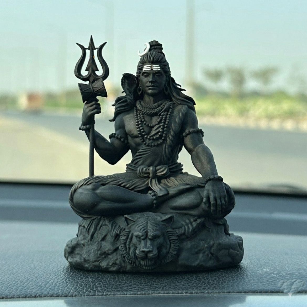Mahayogi Shiva Idol for Car Dashboard – Spiritual Car Decor